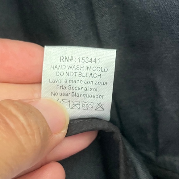 JLUXLABEL Sz M Black Full Zip Jacket Mock Neck Lightweight Stretch - Picture 7 of 7